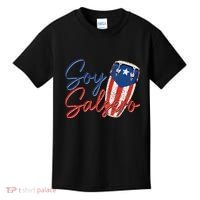 Puerto Rico Salsa Dancing Music Flag Caribbean Souvenir Kids T-Shirt thumb 0