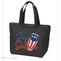 Puerto Rico Salsa Dancing Music Flag Caribbean Souvenir Tote Bag thumb 3