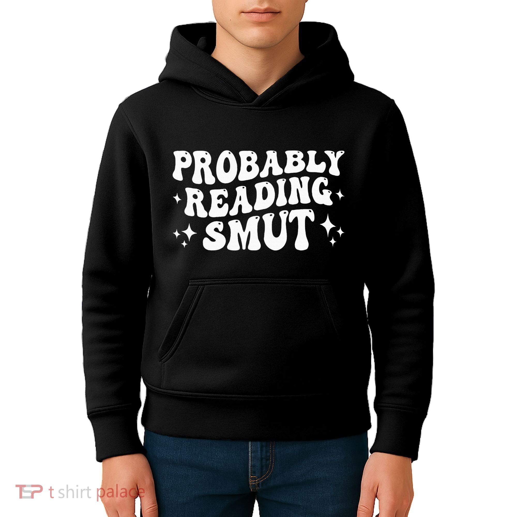 Probably Reading Smut Spicy Book Lover Smutty Romance Kids Hoodie