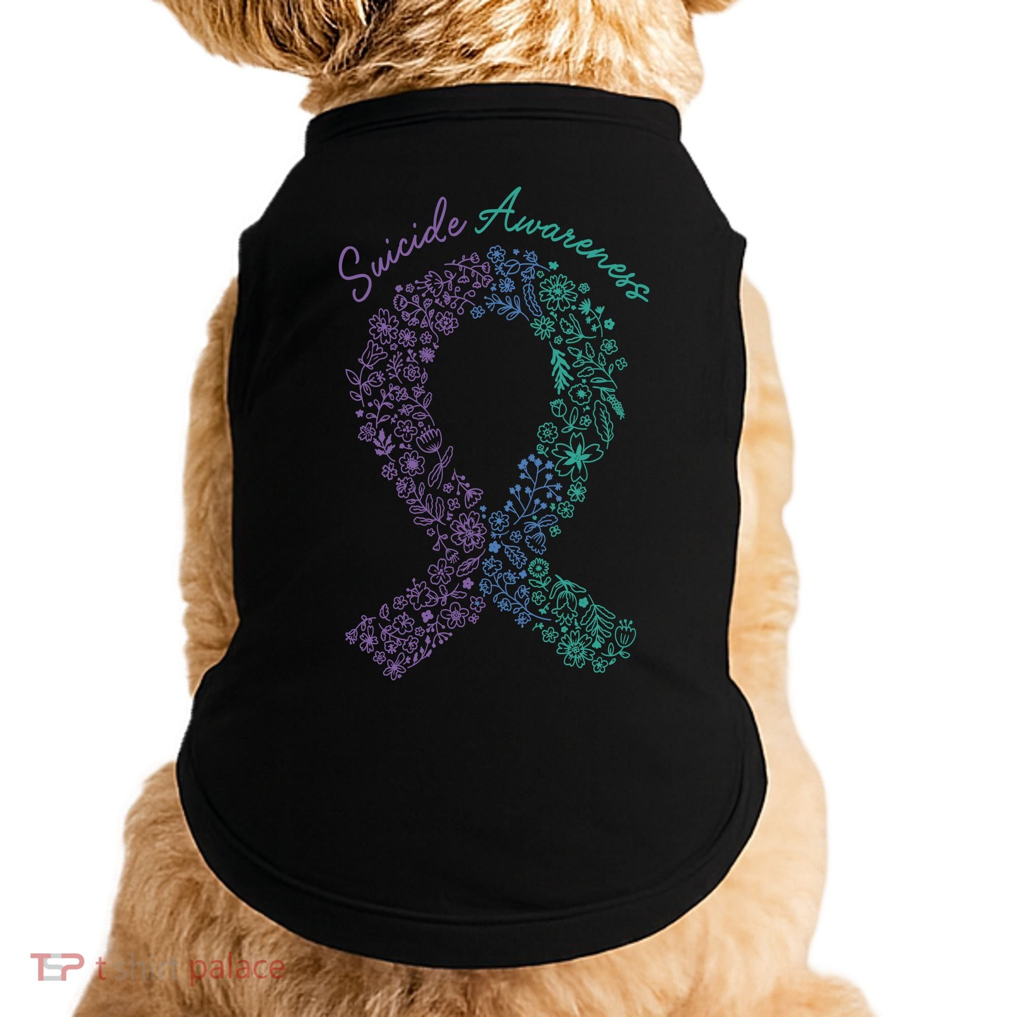Purple Ribbon Suicide Prevention Awareness Doggie Tank