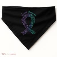 Purple Ribbon Suicide Prevention Awareness USA-Made Doggie Bandana thumb 0