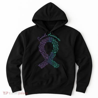 Purple Ribbon Suicide Prevention Awareness Hoodie