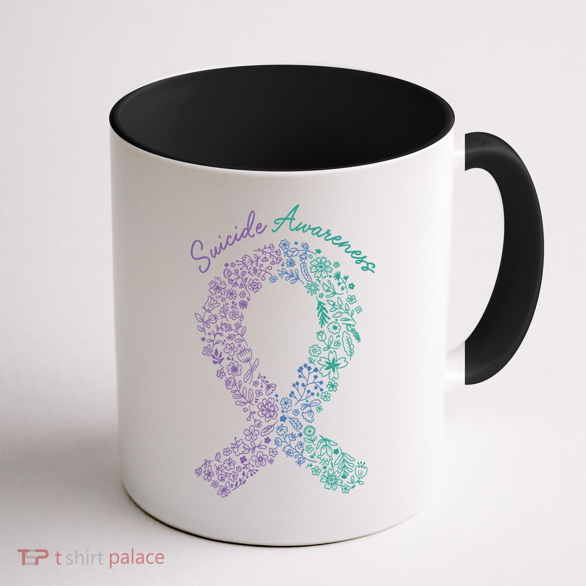 Purple Ribbon Suicide Prevention Awareness Coffee Mug