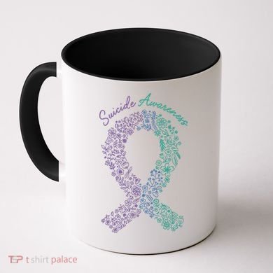 Purple Ribbon Suicide Prevention Awareness Coffee Mug