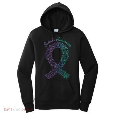 Purple Ribbon Suicide Prevention Awareness Women's Hoodie