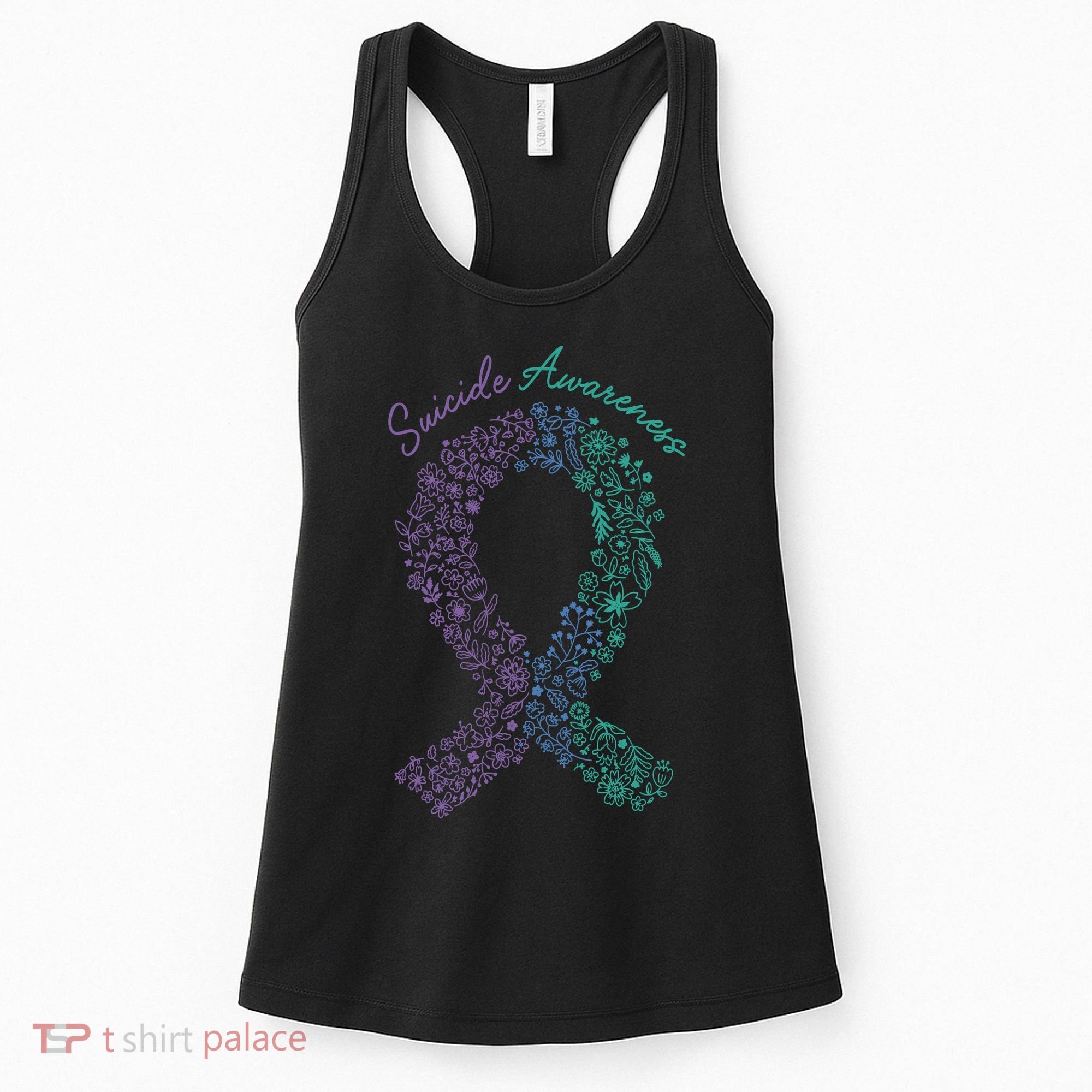 Purple Ribbon Suicide Prevention Awareness Women's Tank Top
