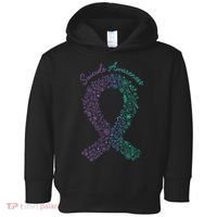 Purple Ribbon Suicide Prevention Awareness Toddler Hoodie thumb 0