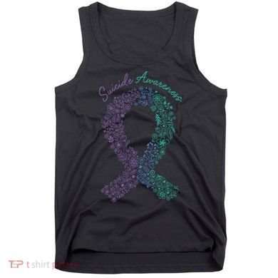 Purple Ribbon Suicide Prevention Awareness Tank Top