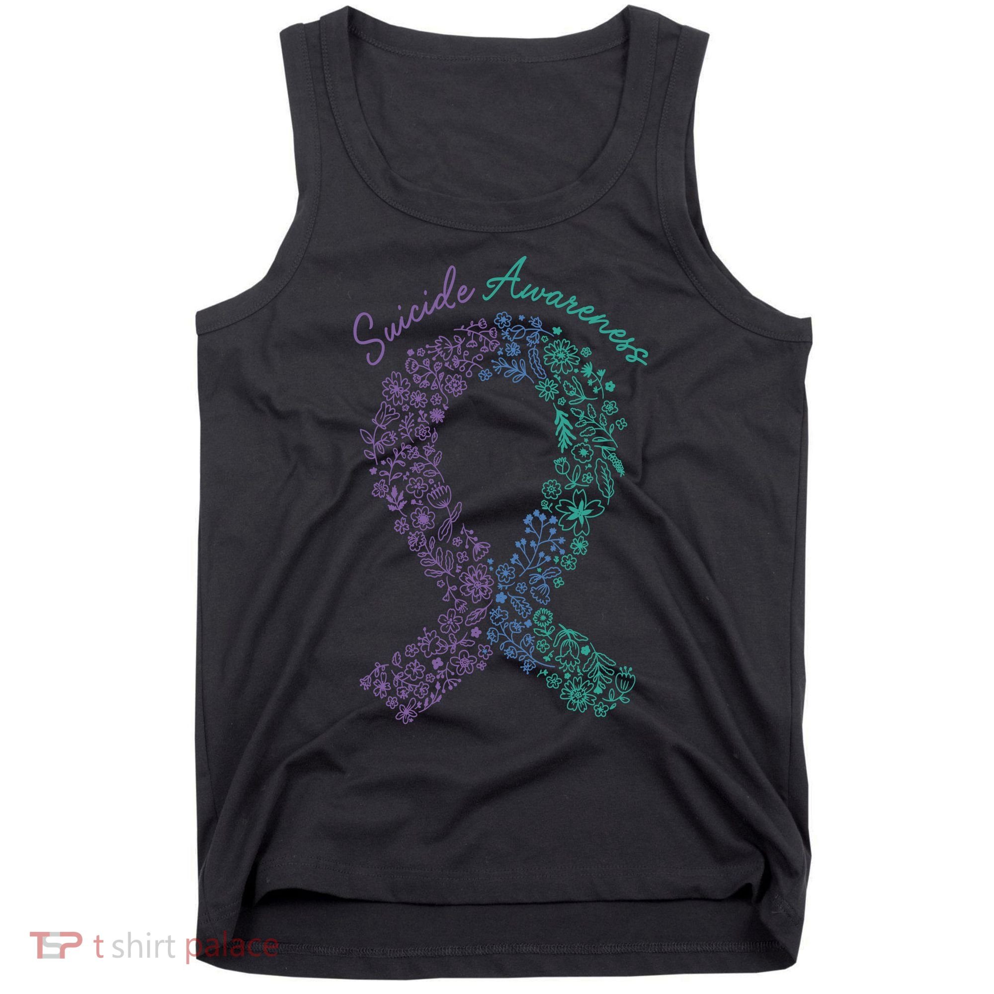 Purple Ribbon Suicide Prevention Awareness Tank Top