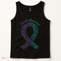 Purple Ribbon Suicide Prevention Awareness Tank Top thumb 2