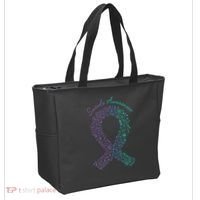 Purple Ribbon Suicide Prevention Awareness Tote Bag thumb 2