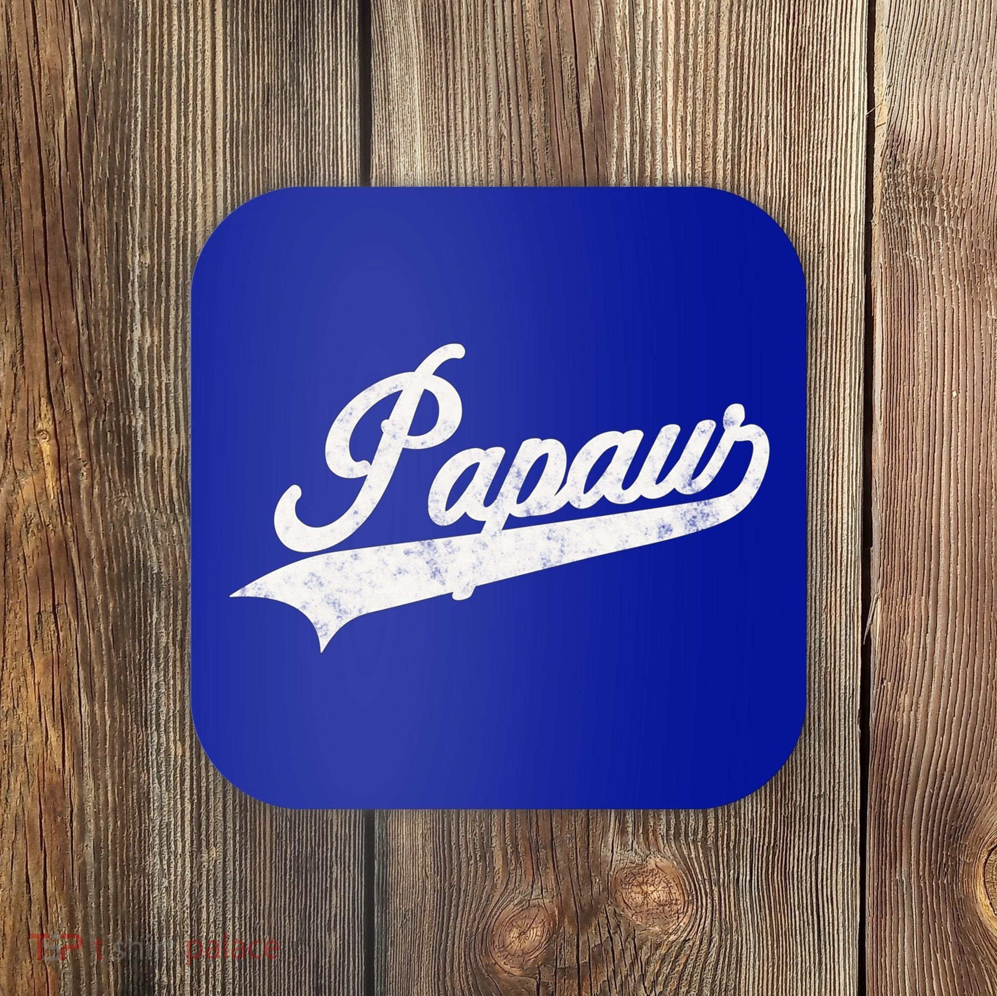 Papaw Retro Style Funny Father’S Day Gift For Dad Grandpa Gift Coaster
