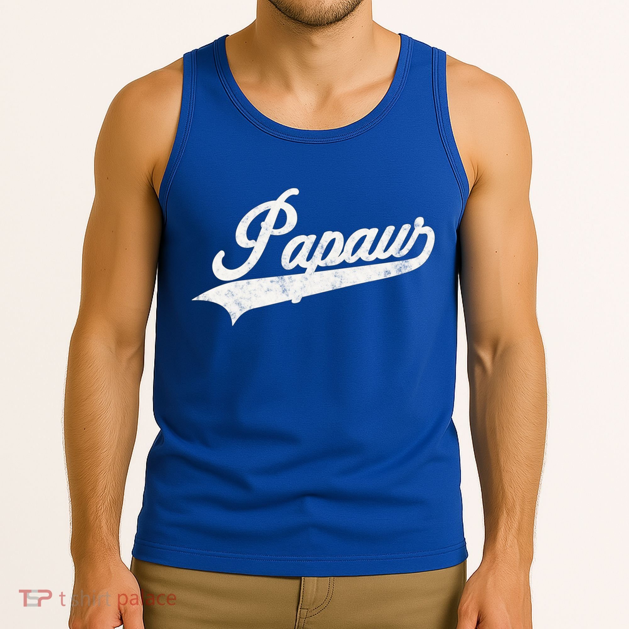 Papaw Retro Style Funny Father’S Day Gift For Dad Grandpa Gift Tank Top