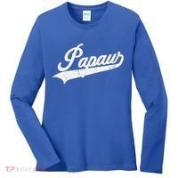Papaw Retro Style Funny Father’S Day Gift For Dad Grandpa Gift Women's Long Sleeve Shirt thumb 0