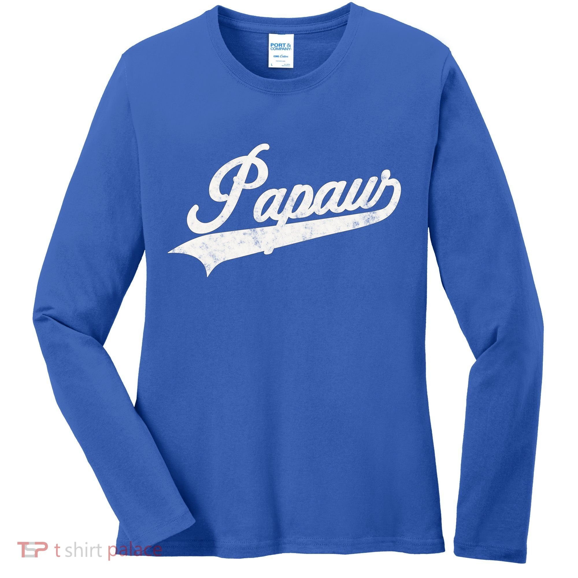 Papaw Retro Style Funny Father’S Day Gift For Dad Grandpa Gift Women's Long Sleeve Shirt