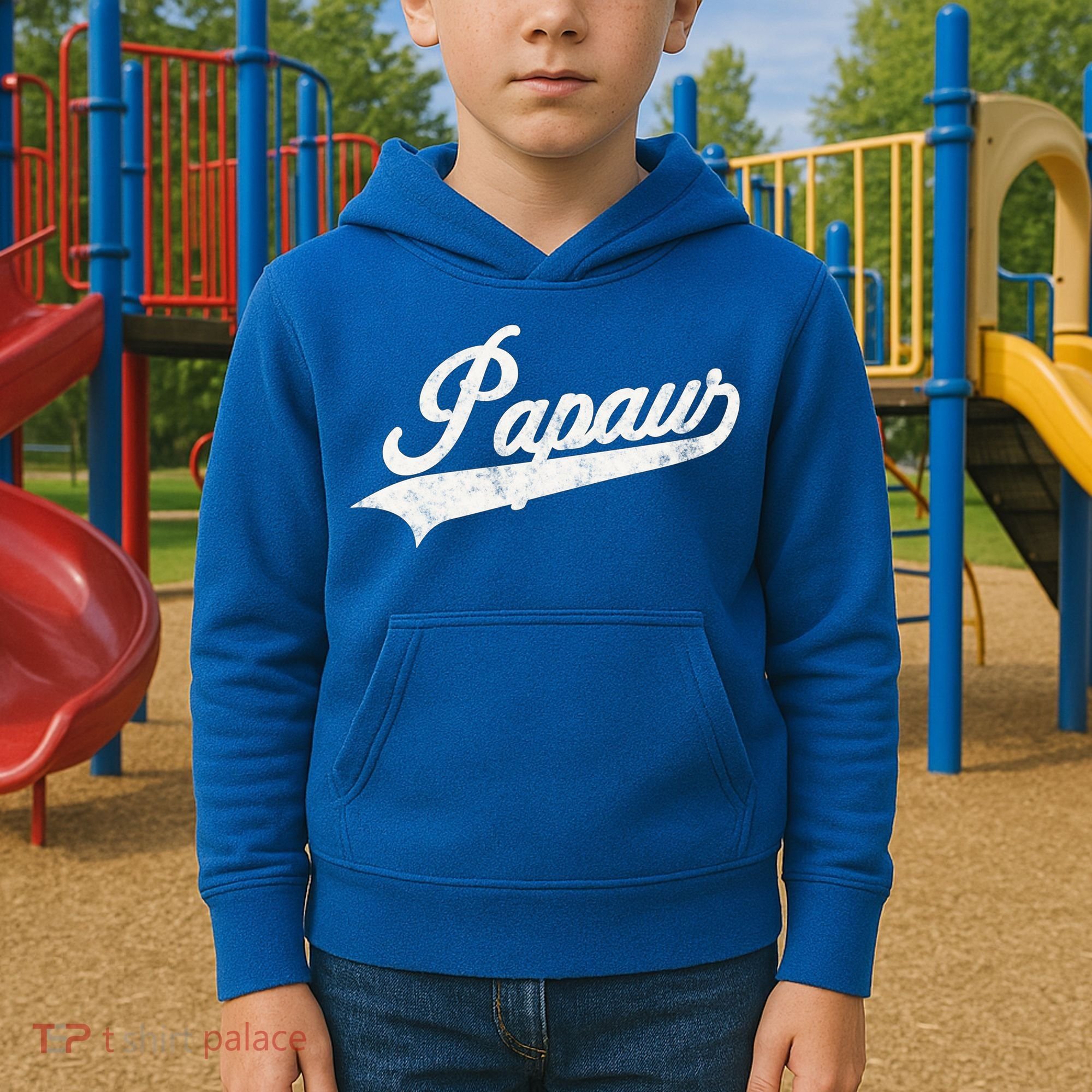 Papaw Retro Style Funny Father’S Day Gift For Dad Grandpa Gift Kids Hoodie