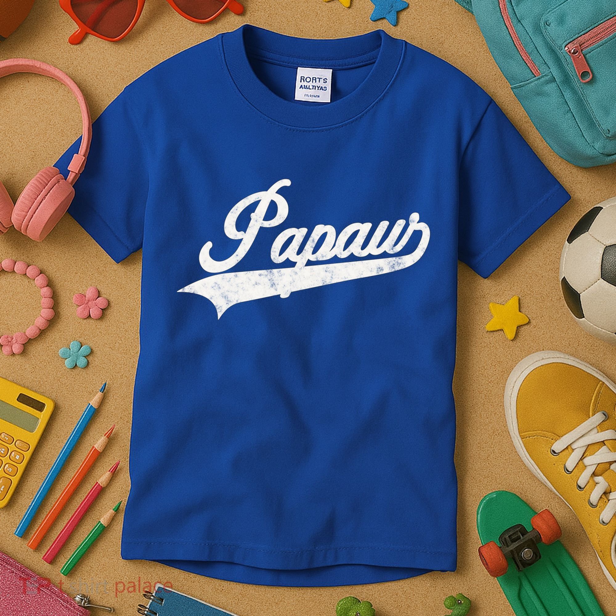 Papaw Retro Style Funny Father’S Day Gift For Dad Grandpa Gift Kids T-Shirt