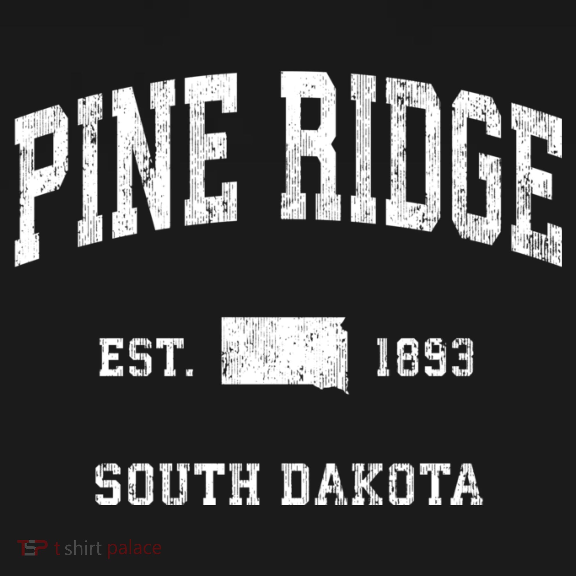 Pine Ridge South Dakota Sd Vintage Athletic Sports T-Shirt