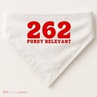 Purdy Relevant San Francisco Football Playoffs USA-Made Doggie Bandana thumb 0