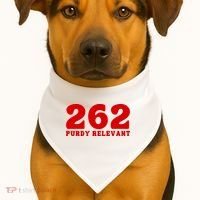 Purdy Relevant San Francisco Football Playoffs USA-Made Doggie Bandana thumb 1