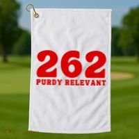 Purdy Relevant San Francisco Football Playoffs Golf Towel thumb 1