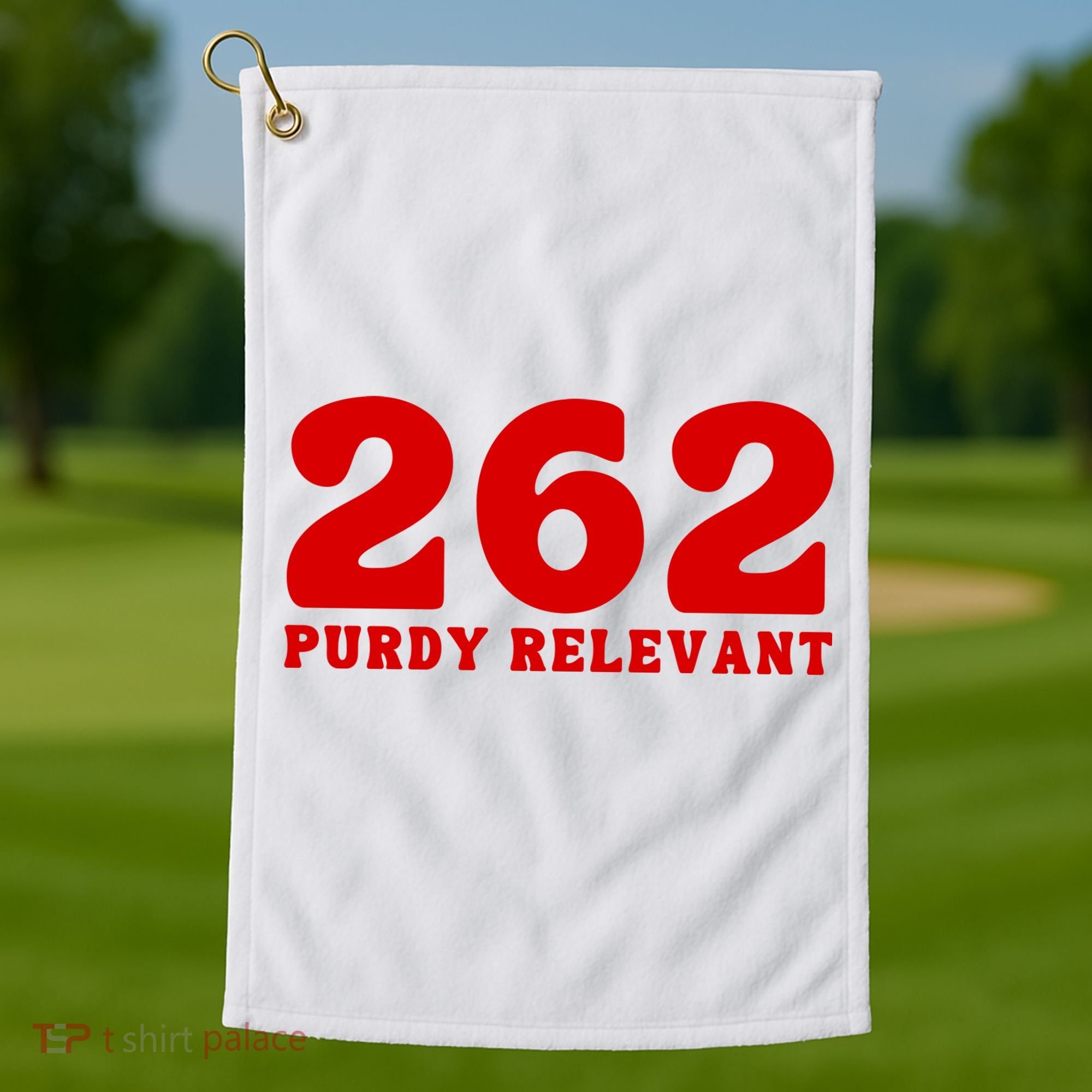 Purdy Relevant San Francisco Football Playoffs Golf Towel