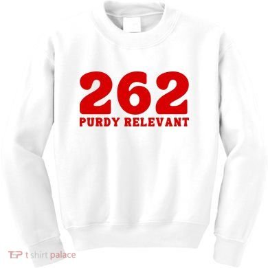 Purdy Relevant San Francisco Football Playoffs Kids Sweatshirt