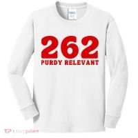 Purdy Relevant San Francisco Football Playoffs Kids Long Sleeve Shirt thumb 0