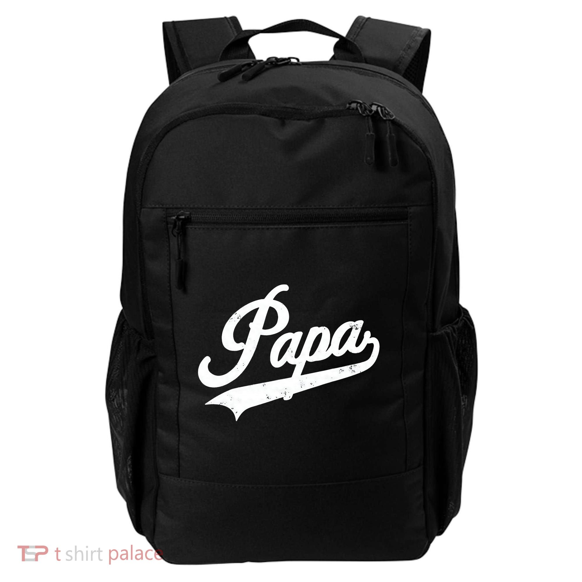 Papa Retro Style Father’s Day Gift For Funny Papa Grandpa Backpack