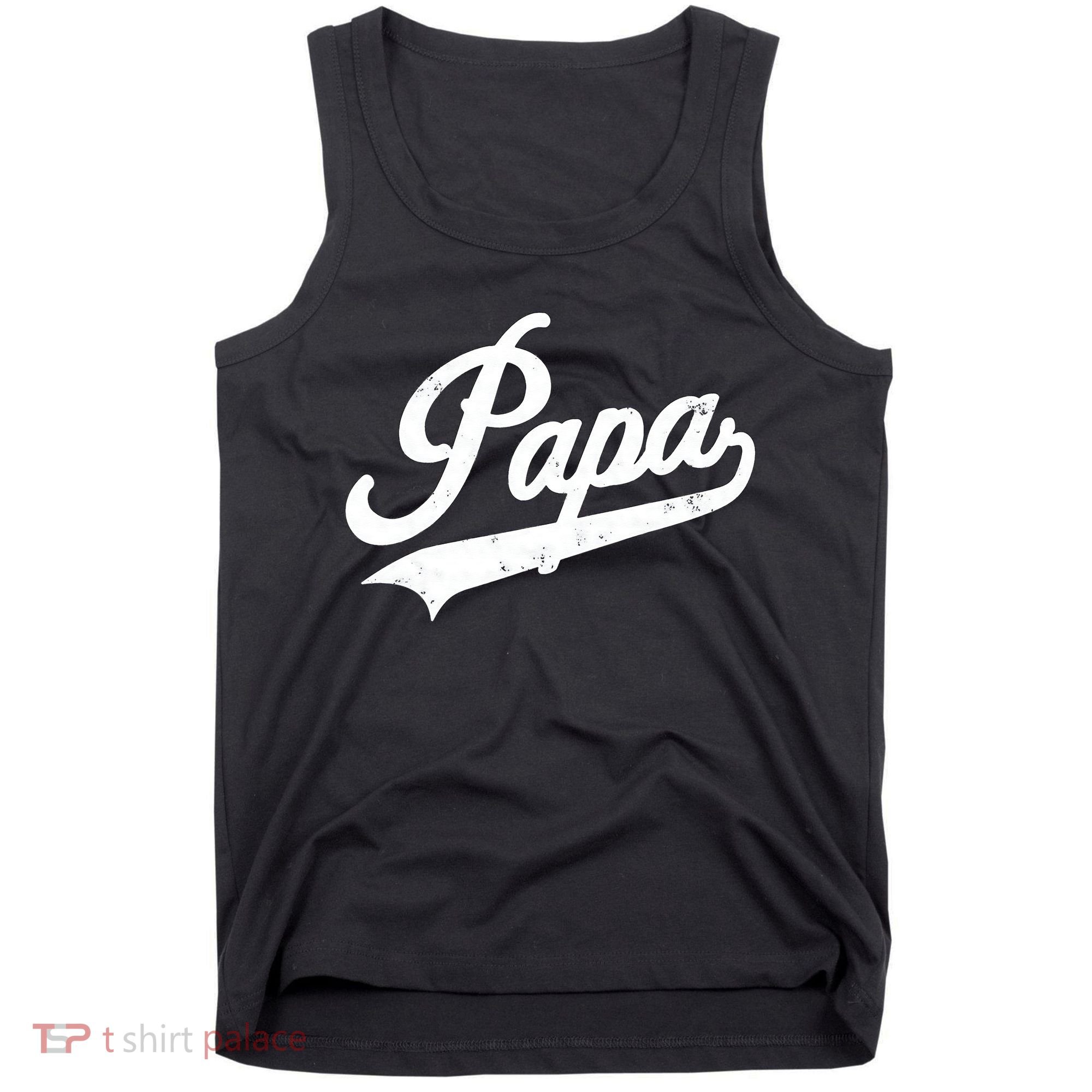 Papa Retro Style Father’s Day Gift For Funny Papa Grandpa Tank Top