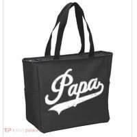 Papa Retro Style Father’s Day Gift For Funny Papa Grandpa Tote Bag thumb 2