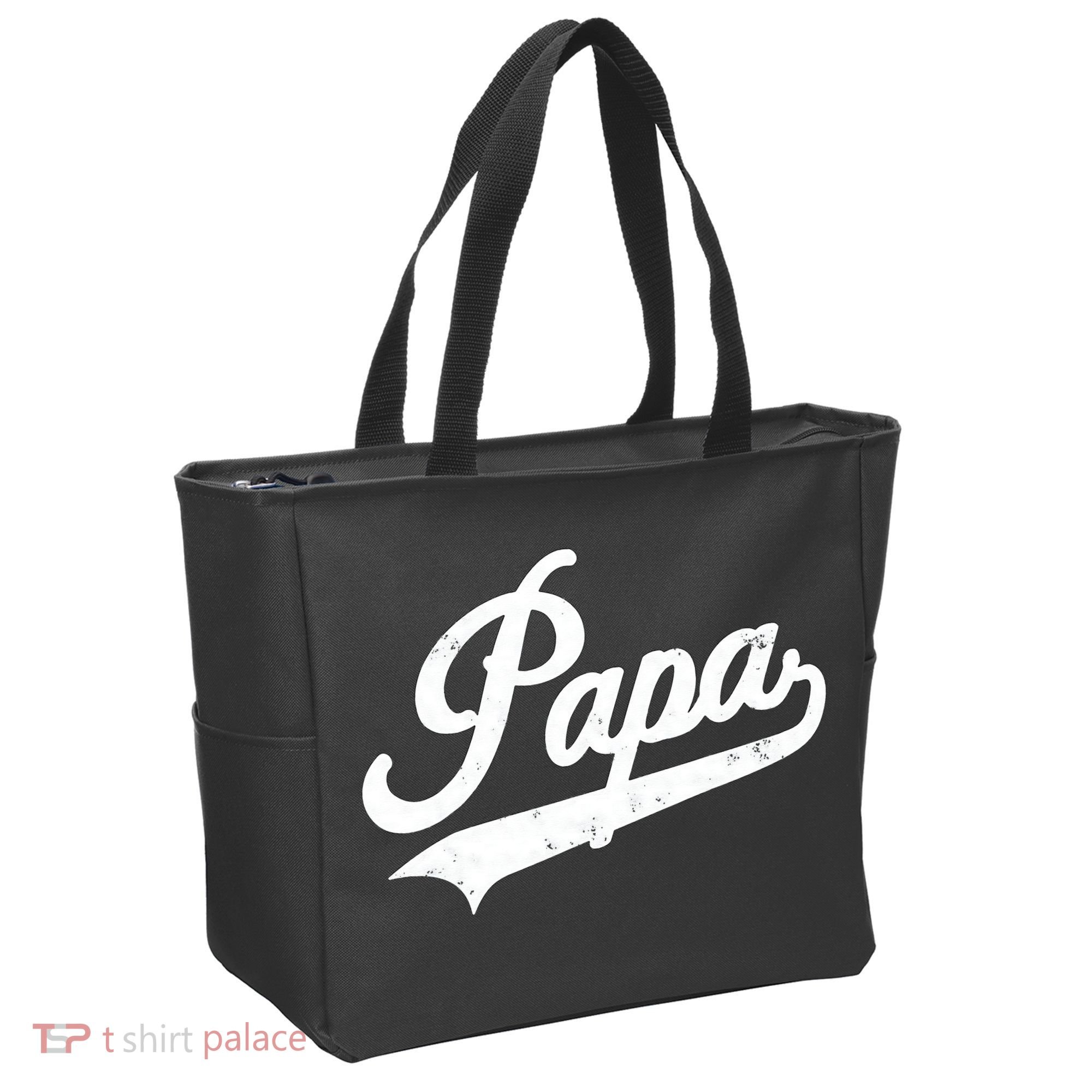 Papa Retro Style Father’s Day Gift For Funny Papa Grandpa Tote Bag
