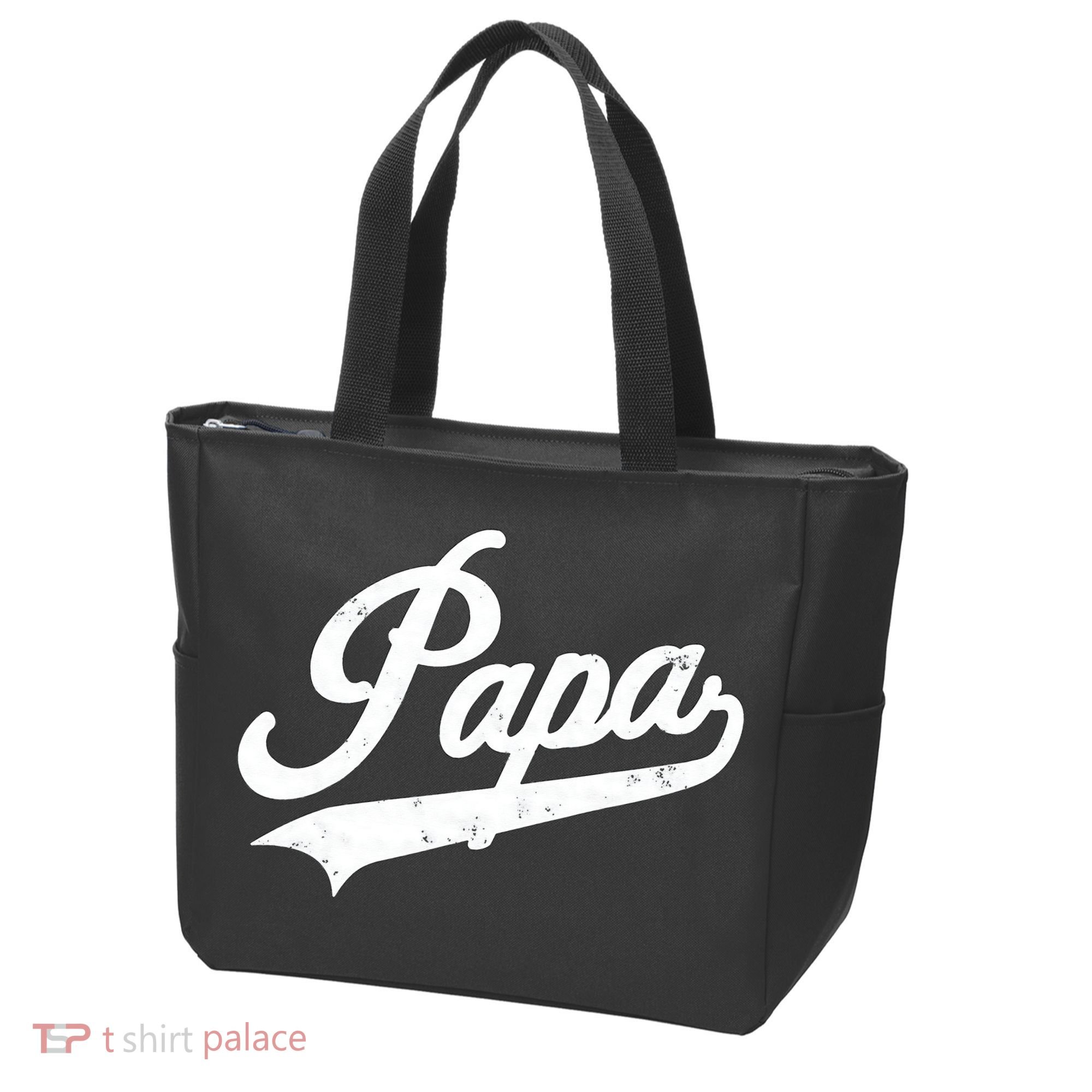 Papa Retro Style Father’s Day Gift For Funny Papa Grandpa Tote Bag
