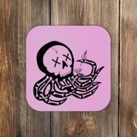 Punk Rock Skeleton Octopus Coaster thumb 0