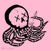 Punk Rock Skeleton Octopus Coaster thumb 2