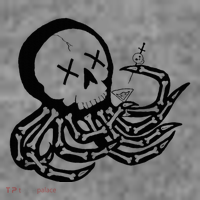 Punk Rock Skeleton Octopus Toddler Hoodie thumb 2