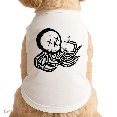 Punk Rock Skeleton Octopus Doggie Tank