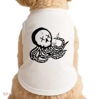 Punk Rock Skeleton Octopus Doggie Tank thumb 0