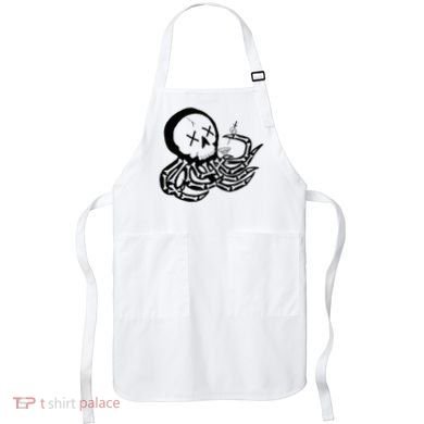 Punk Rock Skeleton Octopus Apron