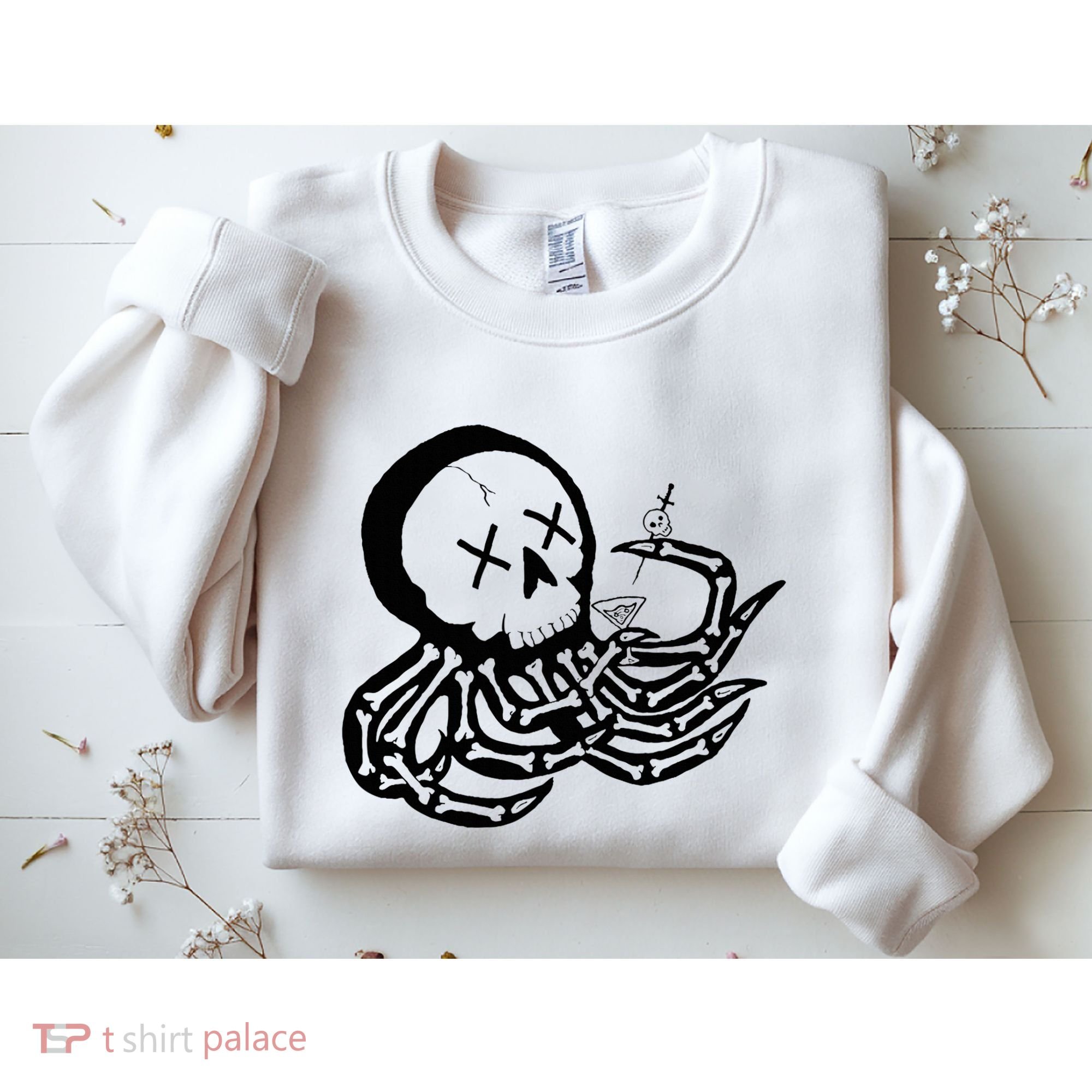 Punk Rock Skeleton Octopus Sweatshirt
