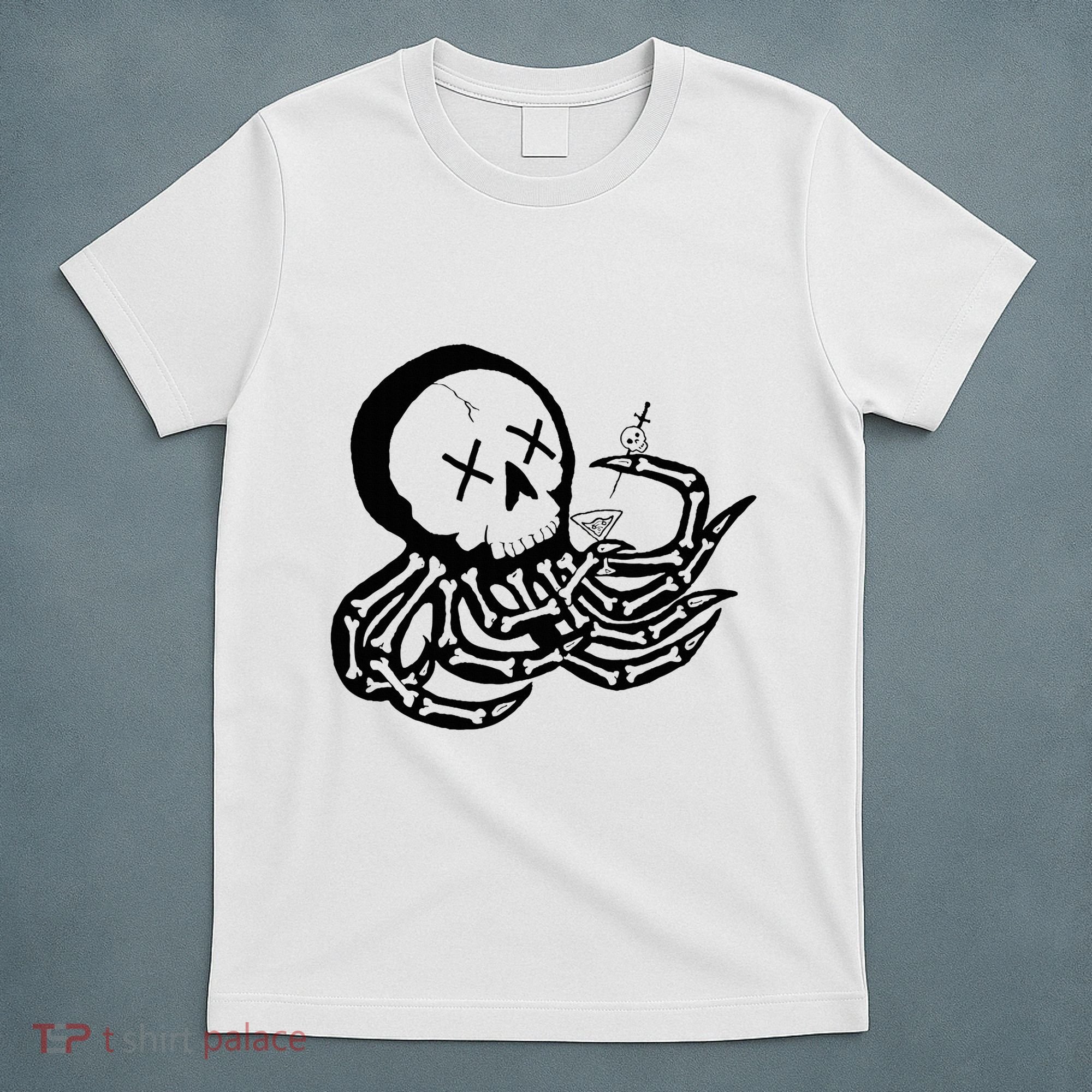 Punk Rock Skeleton Octopus T-Shirt