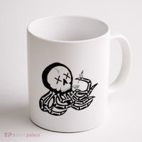 Punk Rock Skeleton Octopus Coffee Mug thumb 1