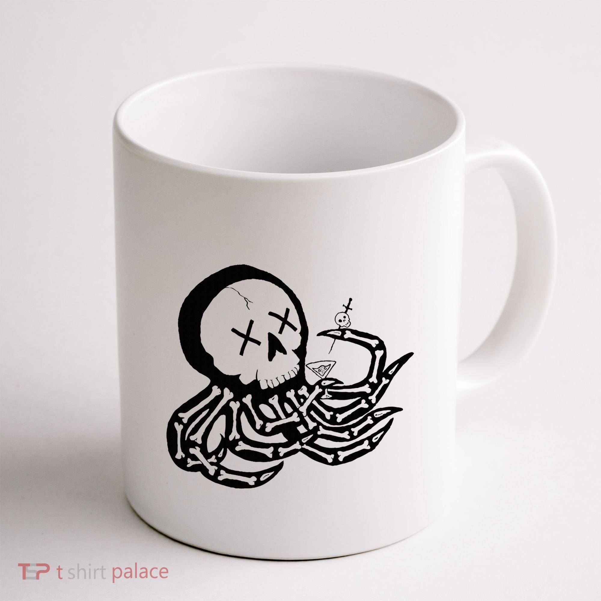 Punk Rock Skeleton Octopus Coffee Mug