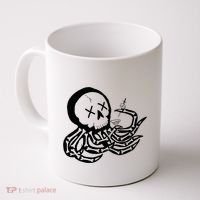 Punk Rock Skeleton Octopus Coffee Mug thumb 0