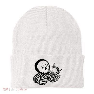 Punk Rock Skeleton Octopus Beanie