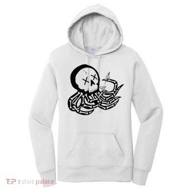 Punk Rock Skeleton Octopus Women's Hoodie