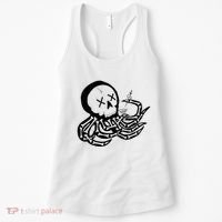 Punk Rock Skeleton Octopus Women's Tank Top thumb 0