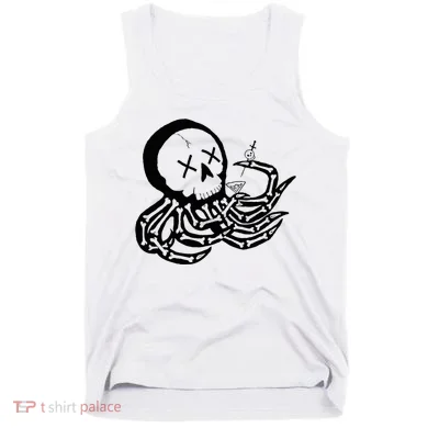 Punk Rock Skeleton Octopus Tank Top