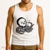 Punk Rock Skeleton Octopus Tank Top thumb 3