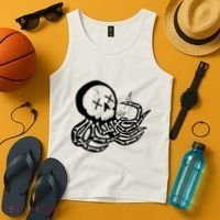 Punk Rock Skeleton Octopus Tank Top thumb 4